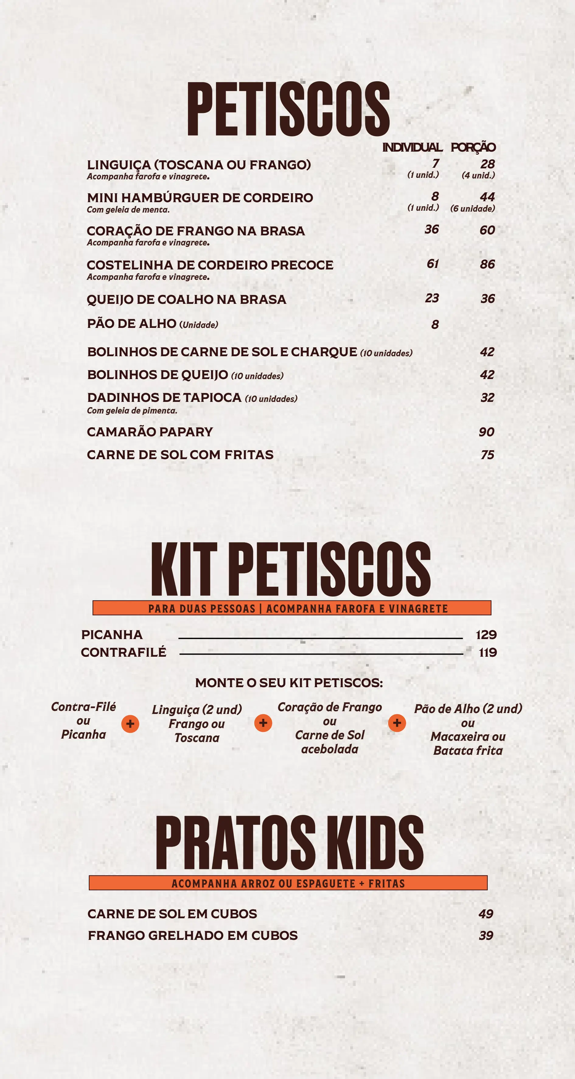 Cardápio Via Costeira